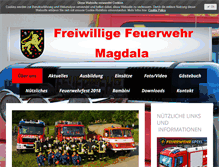 Tablet Screenshot of feuerwehr-magdala.de